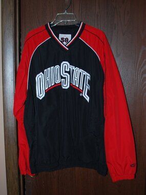 Ohio State Lined V-neck Shirt - XL